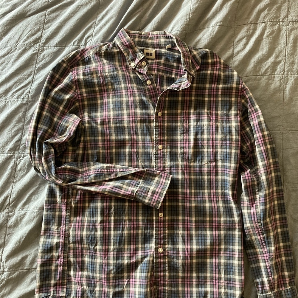 Uniqlo Multicolor Plaid Casual Shirt